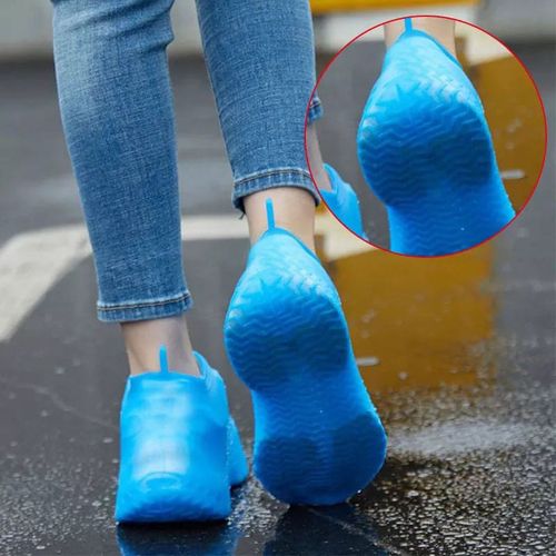 Couvre-chaussures de pluie imperméables en silicone, couvre