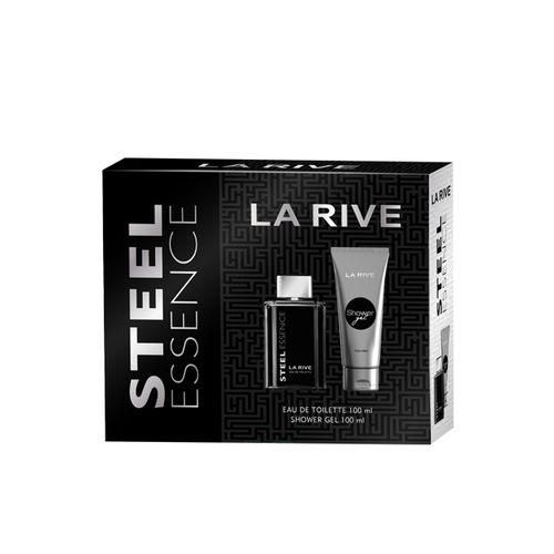 product_image_name-La Rive-STEEL ESSENCE edt 100 ml + gel 100 ml Coffret cadeau élégant -1