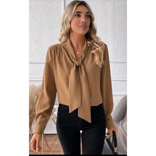 Chemisier top beige chic