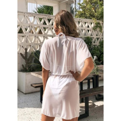 Mara Sho Cache maillot transparent avec n ud prix pas cher