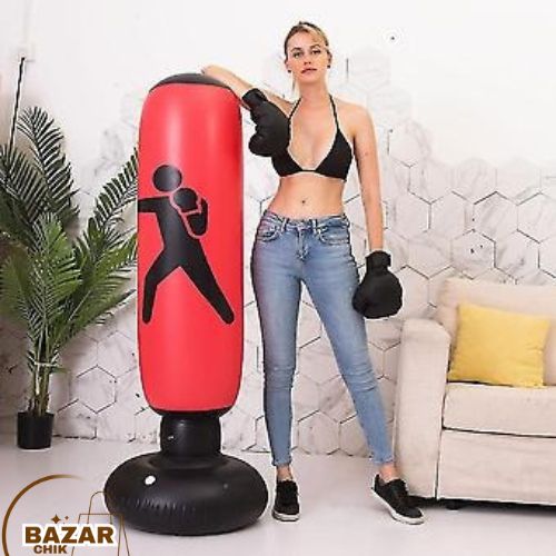 Ruiqas Sac De Boxe Gonflable Pour Enfants - Punching Bag Debout Idéal Pour Soulager Le Stress, Améliorer La Coordination Et S'Amuser En Toute Sécurité