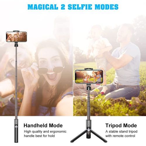 Perche Selfie avec Trepied pour IPHONE Xr Smartphone Bluetooth Sans Fil  Selfie Stick Android IOS Reglable Telecommande Photo (BLEU) - Support pour  téléphone mobile - Achat & prix