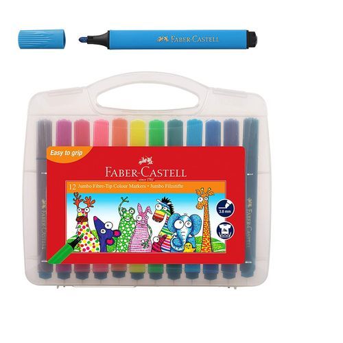 Faber castell Boite de 12 Feutres Jumbo à prix pas cher