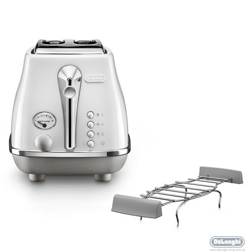 DELONGHI CTOE 2103 BG Grille-pain élégant 2 tranches 900w puissant et  rapide à prix pas cher