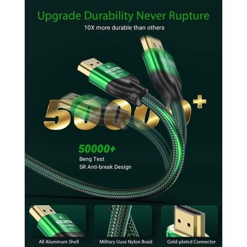 product_image_name-Generic-Cable HDMI Green Black 8K 2.1  48Gbps 10M + Sticker Choose-3