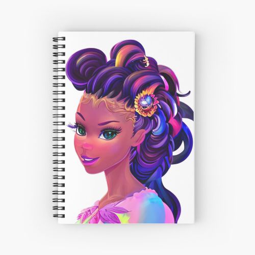 product_image_name-Generic-BROWN QUEEN GODDESS Spiral Notebook - Bloc note-1