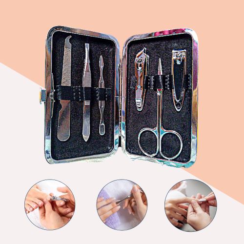 Generic Trousse de Manucure Pédicure pour soins des ongles, set de 6 pcs  coupe-ongles à prix pas cher