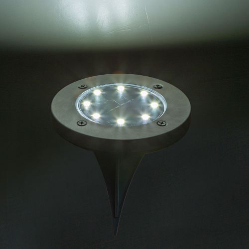 Festive Lights Suspension Solaire Lampe Plafonnier en Métal - Éclairage 4  LED Blanches (Pile Rechargeable Incluse) - Parfait Garages, Cabanons de