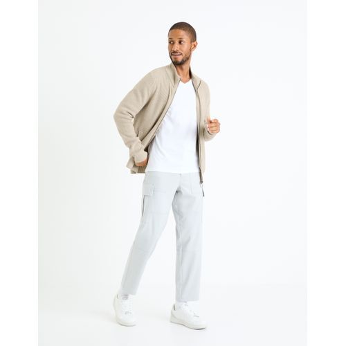 product_image_name-Celio-T-shirt manches longues col V slim coton stretch-3