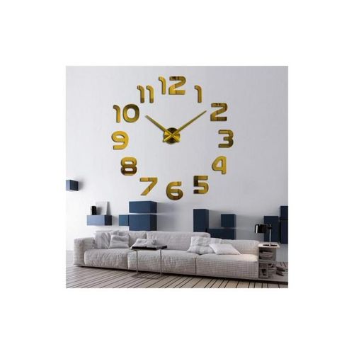 Generic Grande horloge Murale Design 3D jingong Diy Clock, Montre mural