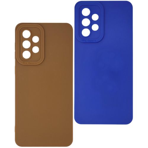 product_image_name-Generic-Pack 2 Pochettes silicone pour Samsung A33 5G Bleu - Marron-1