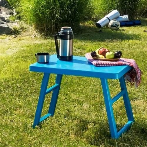 Generic Table de Lit Pliable en Bambou Laqué Plateau Petit