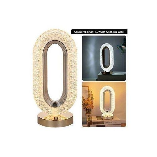 product_image_name-Generic-Lampe de Table LED Cristal Design Ovale – Tactile & Décorative – Éclairage Ambiance Luxe-3