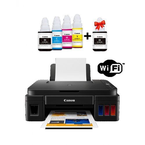 imprimante multifonction wifi pixma g3411 jet d encre jeu de bouteilles inclus 1 bouteille d encre noir supplementaire remplace g3400 et g3410