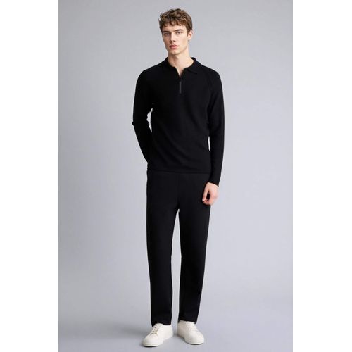 product_image_name-Defacto-بلوفر تريكو قصة عادية برقبة بولو-3