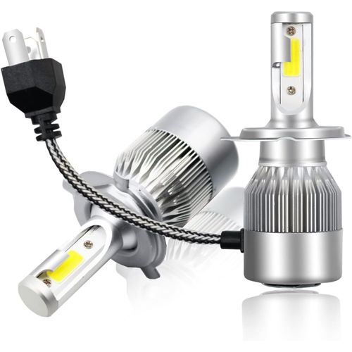 Ampoule De Phare LED Ampoule H4 Avec Lentille De Projecteur 2pcs H4 Ampoule  De Phare LED 20000LM 90W IP65 Kit De Conversion De Faisceau Haut Et Bas