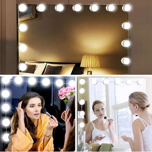 Generic Pack 10 lampes de miroir , maquillage coiffeuse ampoules LED