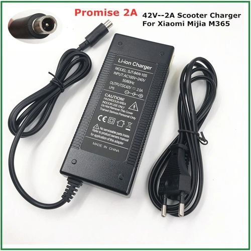 Chargeur d'origine pour Xiaomi M365, prise 42V 1,7 A, adaptateur de  batterie, alimentation pour scooter électrique, pièces de skateboard ata  jia M365 - AliExpress