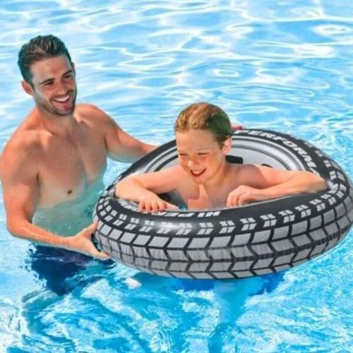 product_image_name-Generic-Bouée Gonflable en Forme de Roue – 90 cm pour Piscine et Mer-1