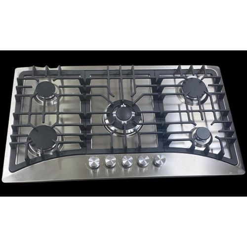 Active chef Plaque de cuisson à gaz encastrable inox 5 feux 90cm - allumage  électrique à prix pas cher