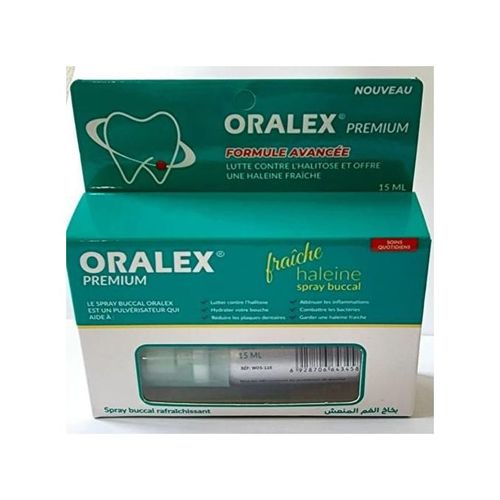 ORALEX Spray buccal haleine fraîche oralex premium 15ML à prix pas