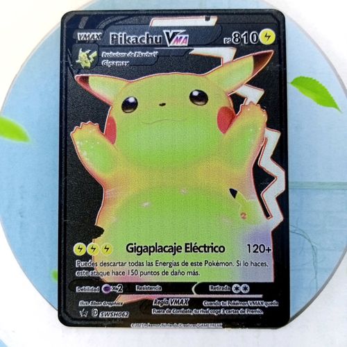 Generic Cartes Pokemon GOLD Pikachu 810 NOIR/METAL à prix pas cher