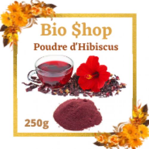 Fleur d'hibiscus déshydratée - sachet de 150g et 250g Poids du sachet  Pochette classic 250g