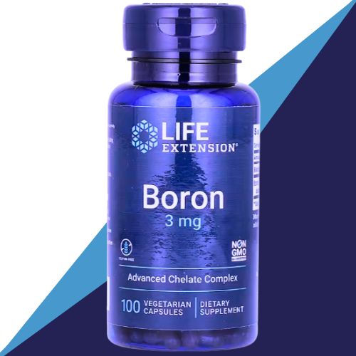 product_image_name-Life Extension-Boron, 3 mg - Favorisant la santé immunitaire et du système nerveux - 100 Capsules Vég-1