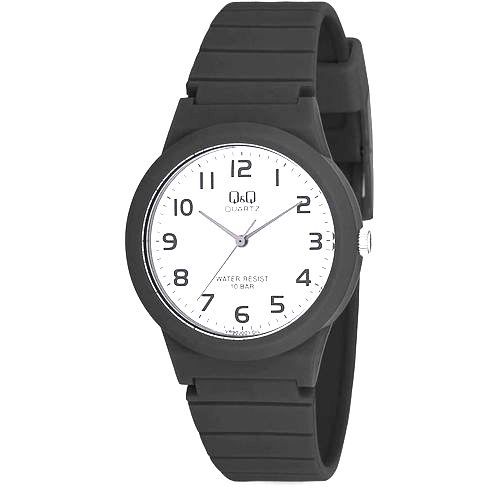 Q Q Montre Classique Cadran Blanc Polym re Quartz Homme Water