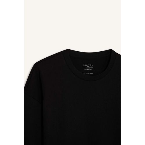 product_image_name-Defacto-تيشيرت قطني Boxy أساسي بياقة مستديرة وأكمام قصيرة-3