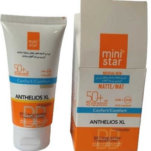 product_image_name-Ministar-كريم مينيستار بي بي ملون غير لامع أنثيليوس إكس إل مضاد للأشعة فوق البنفسجية طويلة المدى + UVA SPF50 + للبشرة الحساسة-1