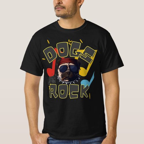 T shirt on sale rock pas cher
