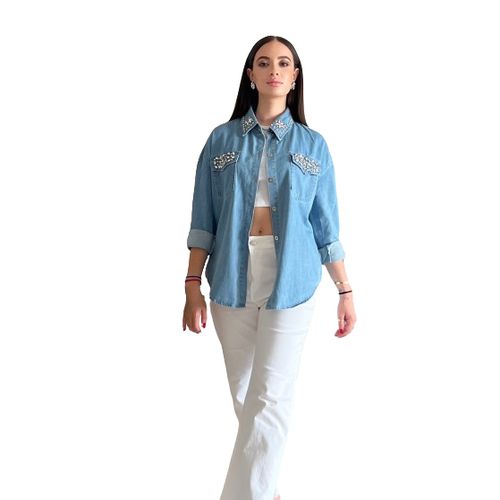 Chemise en jean femme pas cher top