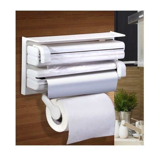 product_image_name-Generic-Triple papier distributeur de film alimentaire wrap + feuille d'aluminium, cuisine roll holder-1