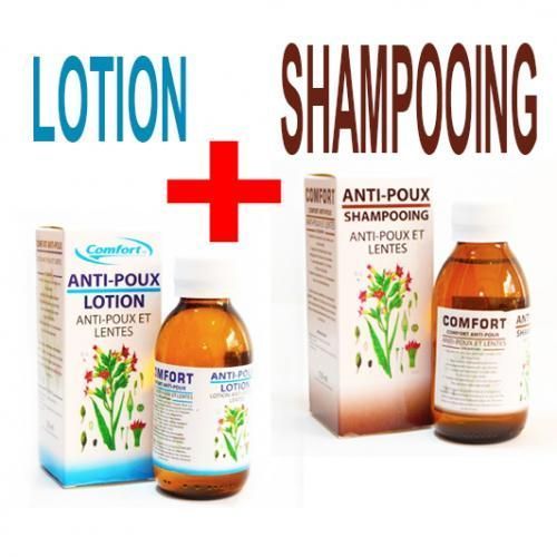 Comfort ANTIPOUX Lotion + ANTI POUX SHAMPOOING 125 ML à prix pas cher