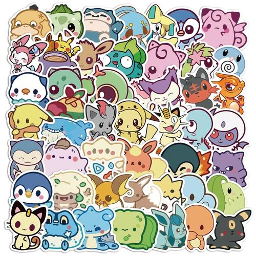 Generic Stickers animé Pokemon My Melody, dessin animé mignon Kawaii,  cannelle, chien, chat, pour ordinateur portable à prix pas cher