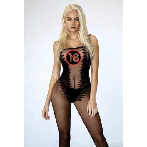 Body Wetlook Noir Avec Ouvertures Poitrine Et Entrejambe – Venus – Plusieurs Tailles