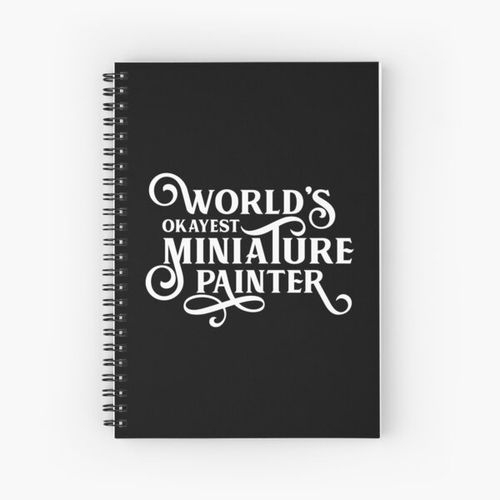 product_image_name-Generic-World's Okayest Miniature Painter Spiral Notebook Bloc note-1