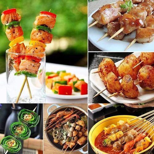 Generic Piques En BOIS / BROCHETTE BARBECUE / brochettes Shish 30 cm à prix  pas cher