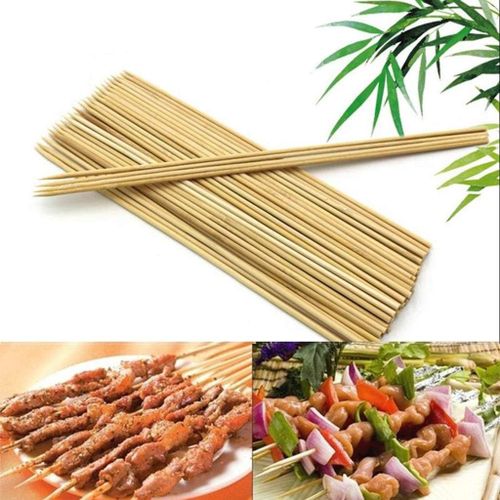 Generic Piques En BOIS / BROCHETTE BARBECUE / brochettes Shish 30 cm à prix  pas cher