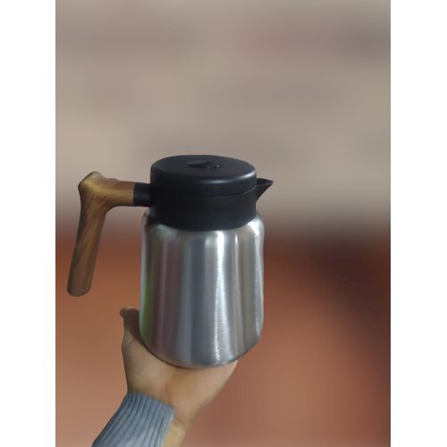 Generic Bouilloire isotherme en acier inoxydable avec poignée en Grain de  bois,cafetière à prix pas cher