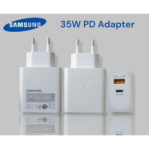 Samsung - Chargeur Samsung USB-C 15W + Câble Blanc - Adaptateur