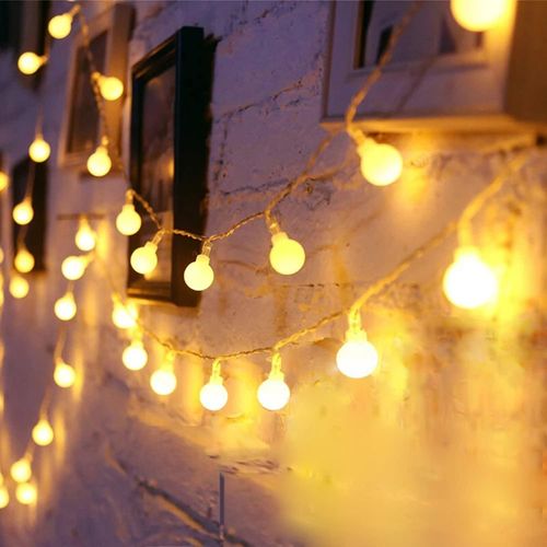 FZQBEY Guirlande Lumineuse, 3M 20 LED Guirlande Lumineuse Marocaine,  Guirlande Lumineuse Sapin de Noel, Éclairage de Noël Marocain, Boules  Argentées