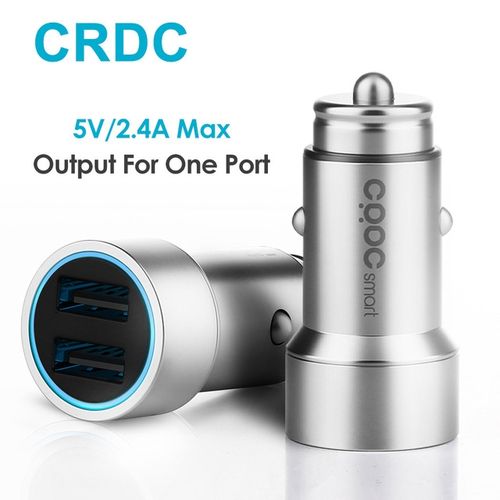 Crdc Double Chargeur de Voiture USB de 3.4A en Metal rapide universel pour iphone samsung xiaomi 