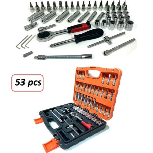 Generic Toop Coffret De Douille Et Embout En Pouce 1 4 De 53 Pièces D  outils à prix pas cher