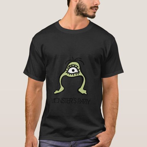 product_image_name-Generic-Grillage de T-shirt du monstre des hommes adapté-1