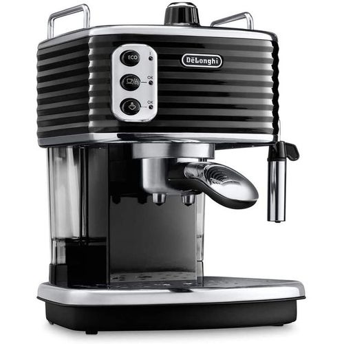 Cafetière Expresso Automatique 15 Bars Buse Vapeur 1100W Noire