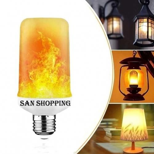 Ampoule de Flamme E27, LED Ampoule Effet Flamme avec 4 Modes d'éclairage,  Ampoules Décoratives Intérieur Extérieur pour Noël, fête de Mariage de