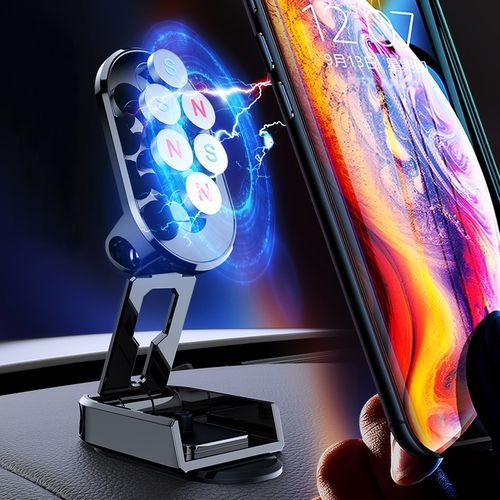 Support magnétique pliable pour téléphone portable, pour voiture