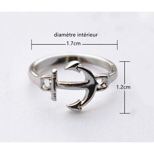 Bague ancre femme clearance